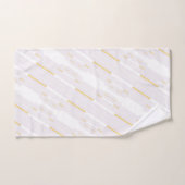 Witte en gouden standaard washandset bad handdoek (Handdoek)