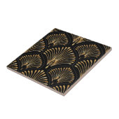 witte en gouden tegels gele ventilatorstrip tegeltje (Zijkant)