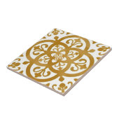 witte en gouden tegels, rechtuit tegeltje (Zijkant)