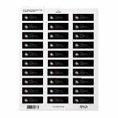 Witte en gouden vuurwerk I Patriotische viering Etiket (Full Sheet)