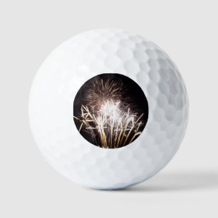 Witte en gouden vuurwerk I Patriotische viering Golfballen