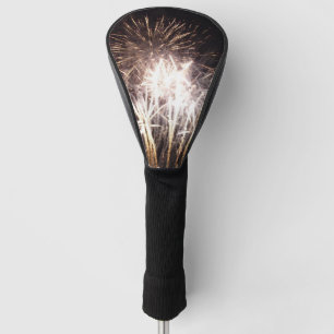 Witte en gouden vuurwerk I Patriotische viering Golfheadcover