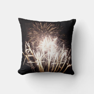 Witte en gouden vuurwerk I Patriotische viering Kussen