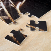 Witte en gouden vuurwerk I Patriotische viering Legpuzzel (Zijkant)