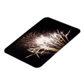 Witte en gouden vuurwerk I Patriotische viering Magneet (Linkerzijde)