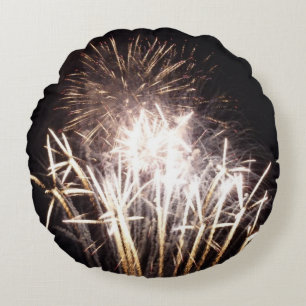 Witte en gouden vuurwerk I Patriotische viering Rond Kussen