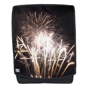 Witte en gouden vuurwerk I Patriotische viering Rugtassen