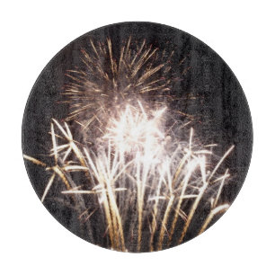 Witte en gouden vuurwerk I Patriotische viering Snijplank