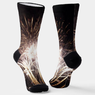 Witte en gouden vuurwerk I Patriotische viering Sokken