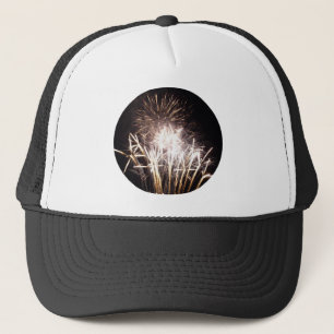 Witte en gouden vuurwerk I Patriotische viering Trucker Pet