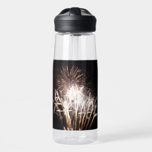 Witte en gouden vuurwerk I Patriotische viering Waterfles