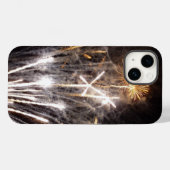 Witte en Gouden Vuurwerk II Patriottische Viering Case-Mate iPhone Case (Achterkant (horizontaal))