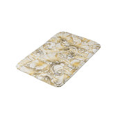 Witte en gouden wervelingen badmat (Gekanteld)