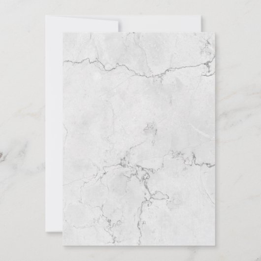 Witte en goudkleurige 50e verjaardag uitnodigingen (Achterkant)