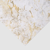 Witte en goudkleurige ontkoppeling of Gift Bag stu Tissuepapier (Detail)