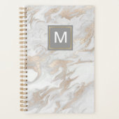 Witte en goudkleurige planner (Voorkant)