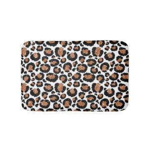 Witte en goudkoortsCheetah - Leopard Pattern Badmat