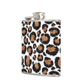 Witte en goudkoortsCheetah - Leopard Pattern Heupfles (Links)