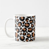 Witte en goudkoortsCheetah - Leopard Pattern Koffiemok (Links)