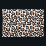 Witte en goudkoortsCheetah - Leopard Pattern Theedoek<br><div class="desc">White and Gold Foil Cheetah of Leopard spotted Animal Patroon. De Big Cat Animal Print gebruikt faux moderne en gouden folie. De Cheetah Print maakt een geweldig cadeau voor een wild feest.</div>