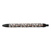 Witte en goudkoortsCheetah - Leopard Pattern Zwarte Inkt Pen (Voorkant)