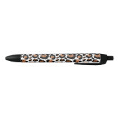 Witte en goudkoortsCheetah - Leopard Pattern Zwarte Inkt Pen (Bodem)