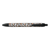 Witte en goudkoortsCheetah - Leopard Pattern Zwarte Inkt Pen (Achterkant)