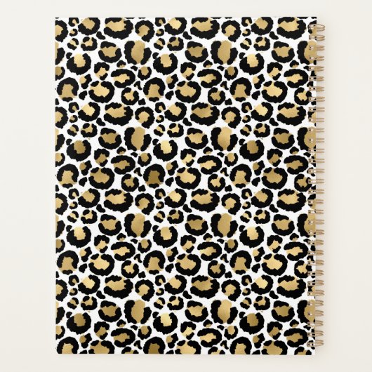 Witte en goudluipaard planner (Achterkant)