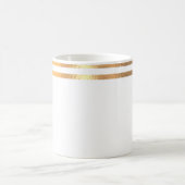 Witte en goudmageremde Mok (Center)