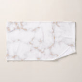 Witte en goudmarmer bad handdoek (Handdoek)