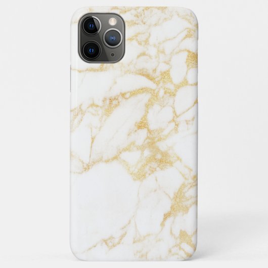 Witte en goudmarmer Case-Mate iPhone case (Achterkant)