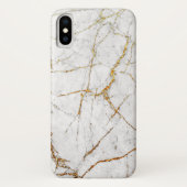 Witte en goudmarmer Case-Mate iPhone case (Achterkant)