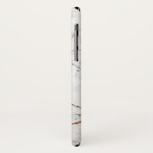 Witte en goudmarmer Case-Mate iPhone case (Achterkant/links)