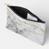 Witte en goudmarmer etui (Open)