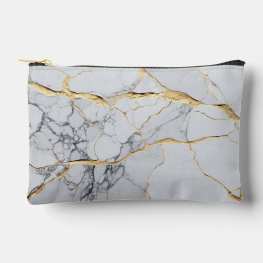 Witte en goudmarmer etui (Voorkant)