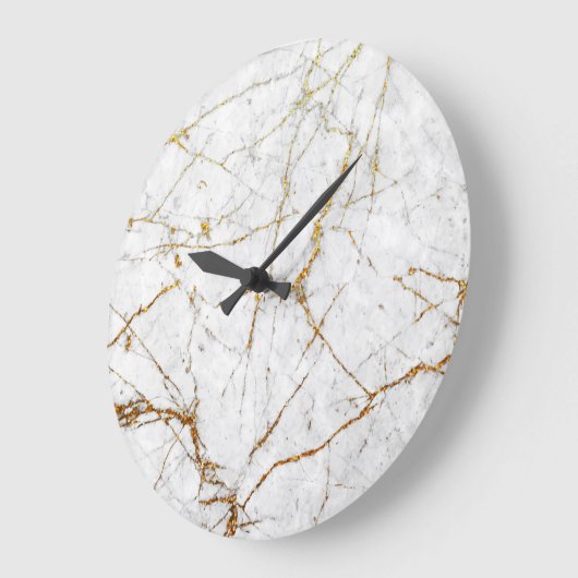 Witte en goudmarmer grote klok (Hoek)