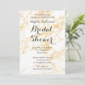 Witte en goudmarmer kaart (Staand voorkant)