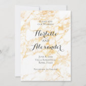 Witte en goudmarmer kaart (Voorkant)