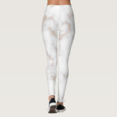 Witte en goudmarmer leggings (Achterkant)