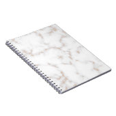 Witte en goudmarmer notitieboek (Rechterzijde)