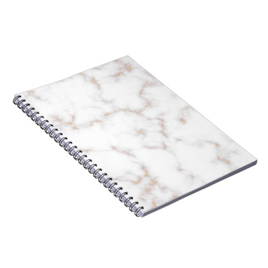 Witte en goudmarmer notitieboek (Rechterzijde)