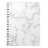 Witte en goudmarmer notitieboek (Voorkant)