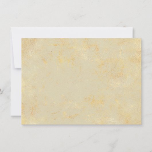 Witte en goudmarmer save the date (Achterkant)