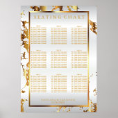 Witte en goudmarmer - Zitkool (9) Poster (Voorkant)