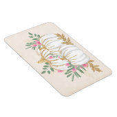 Witte en goudpompoenen Waterverf Magneet (Rechterzijde)