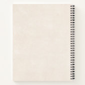 Witte en goudpompoenen Waterverf Notitieboek (Achterkant)