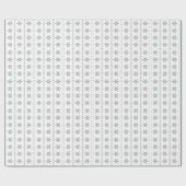 Witte en grijze Abstracte kerstsopflakkeringen Cadeaupapier (Vlak)