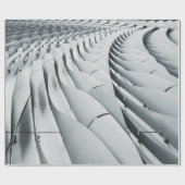 Witte en grijze bouwstructuur cadeaupapier (Vlak)