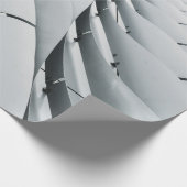 Witte en grijze bouwstructuur cadeaupapier (Hoek)