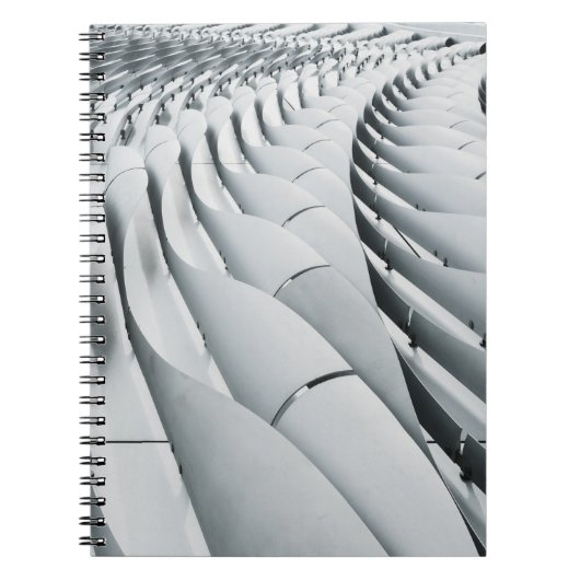 Witte en grijze bouwstructuur notitieboek (Voorkant)